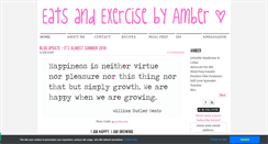 Desktop Screenshot of eatsandexercisebyamber.com